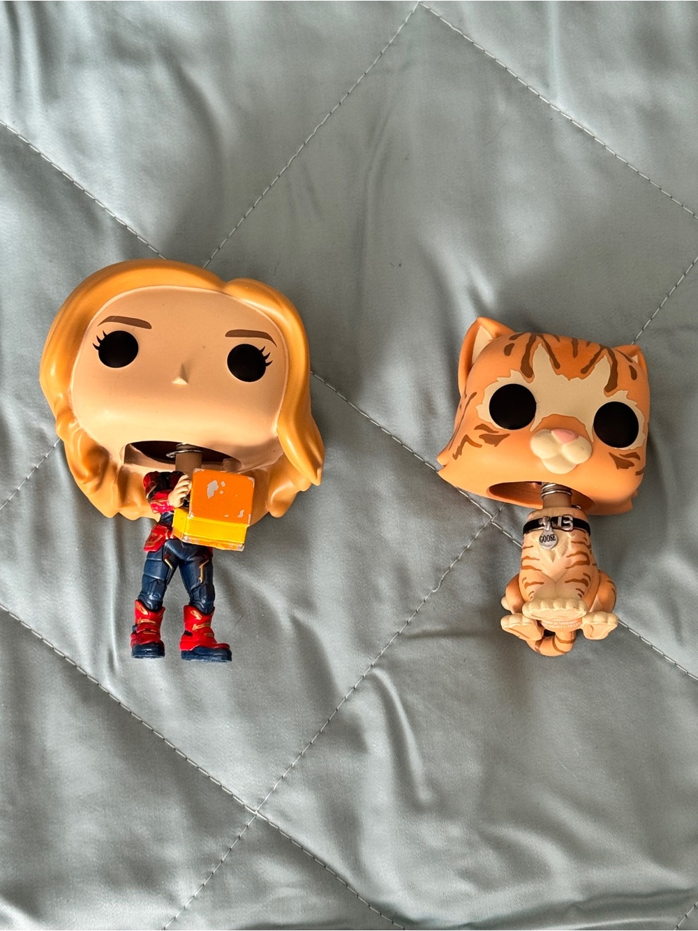 Pop! Vinyl Figures — Captain Marvel and Goose